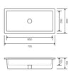 Kudos 705 x 350 undermount basin