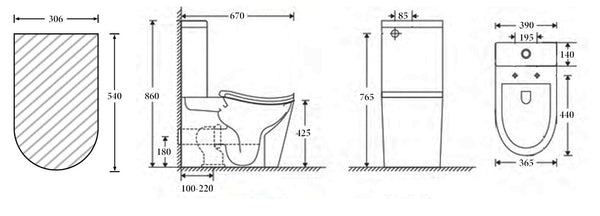 Ergonomic Toilet Suite