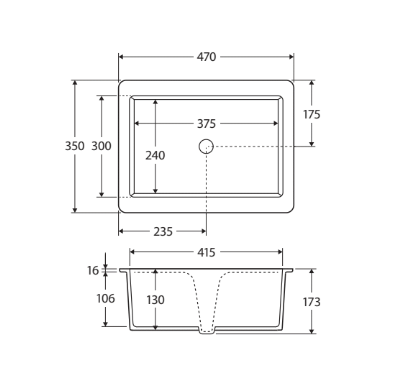 Koko Matte Black Undermount Basin