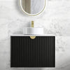 Finley Matte Black 750mm Wall Hung Vanity