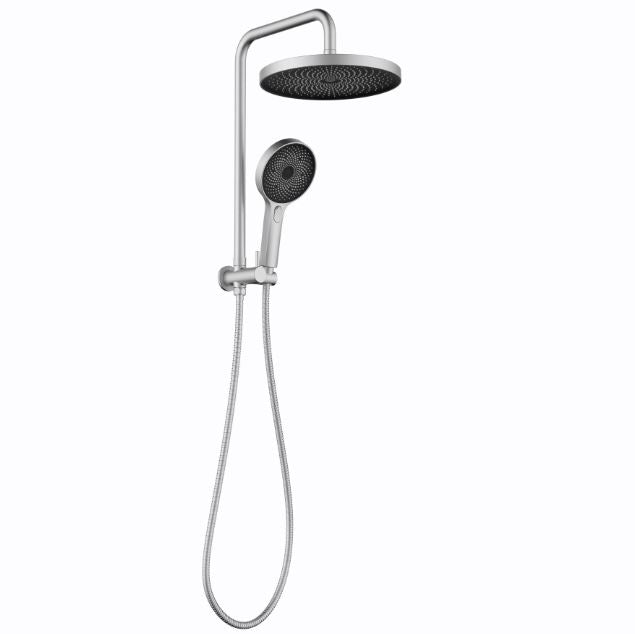 Gabe Brushed Nickel Mini Twin Shower