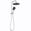 Gabe Brushed Nickel Mini Twin Shower