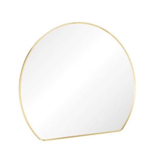 Sunrise Urban Brass Round Framed Mirror