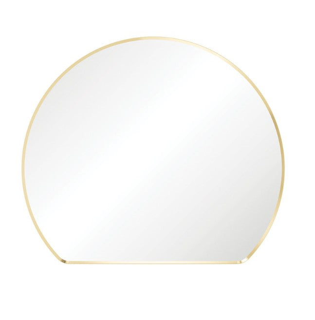 Sunrise Urban Brass Round Framed Mirror