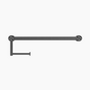 MECCA Care Gunmetal 25mm Toilet Roll Rail 300/450mm
