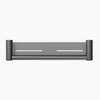 MECCA Care Gun Metal Grab rail With Shelf 300/450mm