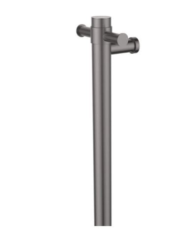 230V Gun Metal Vertical Heated Towel Rail