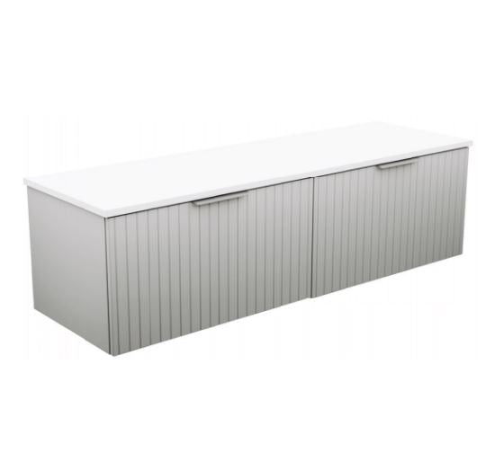 Bayview 1500 Stone Grey Matte Wall-Hung Vanity