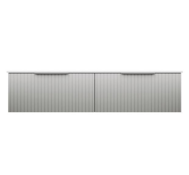 Bayview 1800 Stone Grey Matte Wall-Hung Vanity