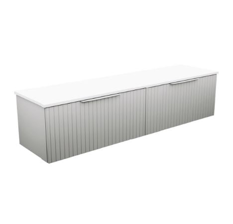 Bayview 1800 Stone Grey Matte Wall-Hung Vanity