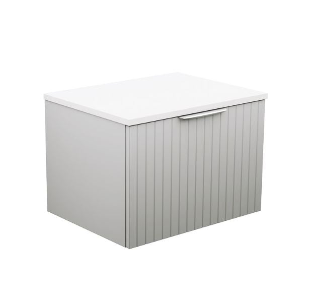 Bayview 600 Stone Grey Matte Wall-Hung Vanity