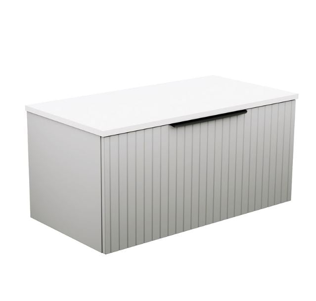 Bayview 900 Stone Grey Matte Wall-Hung Vanity