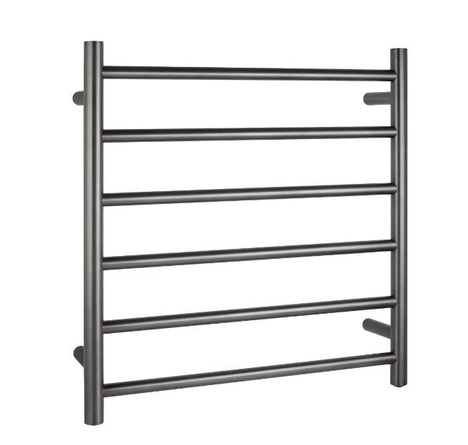 Rondo Gunmetal 600 Round 6 Bars Heated Towel Ladder