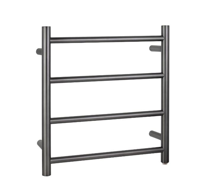 Rondo Gunmetal 500 Round 4 Bars Heated Towel Ladder