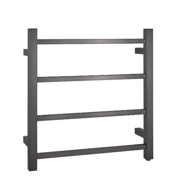Cubo Gunmetal 500 Square 4 Bar Heated Towel Rail