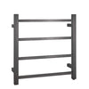 Cubo Gunmetal 500 Square 4 Bar Heated Towel Rail