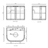 Black Hampshire 600mm-1800mm Wall Hung Vanity