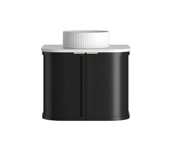 Black Hampshire 600mm-1800mm Wall Hung Vanity
