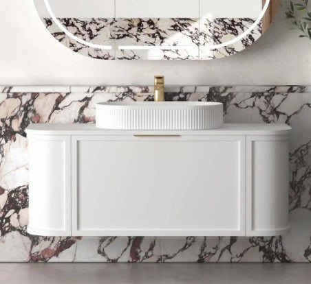 Hampshire 600mm-1800mm Matte White Wall Hung Vanity