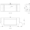 Black Hampshire 600mm-1800mm Wall Hung Vanity