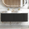Black Hampshire 600mm-1800mm Wall Hung Vanity