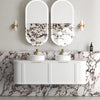 Hampshire 600mm-1800mm Matte White Wall Hung Vanity
