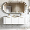 Hampshire 600mm-1800mm Matte White Wall Hung Vanity