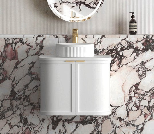 Hampshire 600mm-1800mm Matte White Wall Hung Vanity