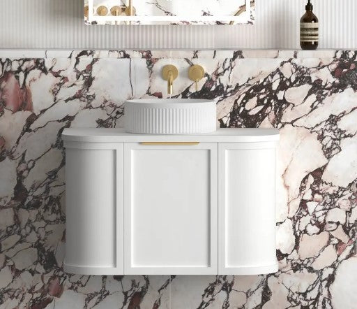 Hampshire 600mm-1800mm Matte White Wall Hung Vanity