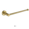 Round Mini Brushed Brass Toilet Roll Holder