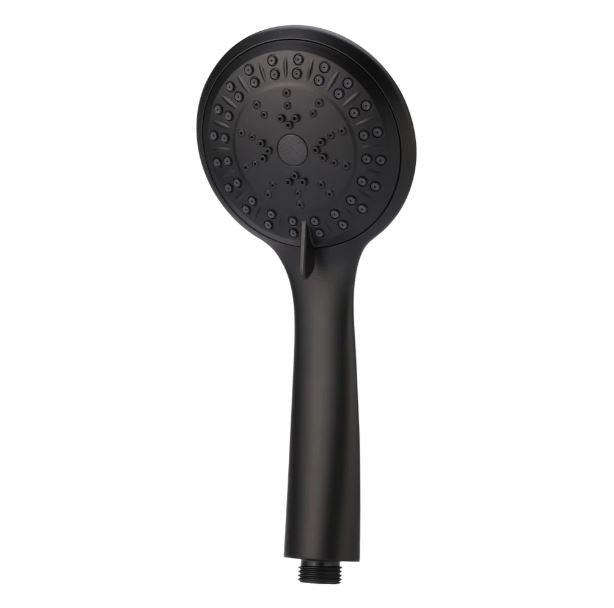 Round Matte Black Hand Shower Three-Function