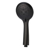 Round Matte Black Hand Shower Three-Function