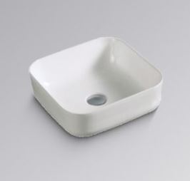 Harper Matte White Square Above Counter Basin