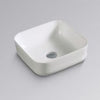 Harper Matte White Square Above Counter Basin