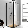 Linear Black Semi Frameless Showerscreen
