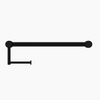 MECCA Care Matte Black 25mm Toilet Roll Rail 300/450mm