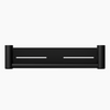 MECCA Care Matte Black Grab rail With Shelf 300/450mm