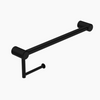 MECCA Care Matte Black 25mm Toilet Roll Rail 300/450mm