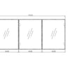 Moonlight 1500 LED Mirror Cabinet