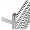 Rondo 600 x 620 Brushed Nickel Heated Towel Ladder