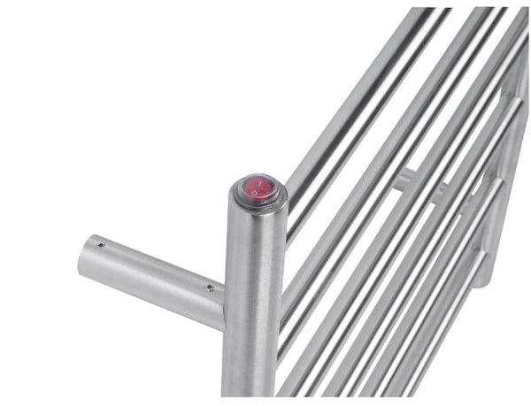 Rondo 600 x 620 Brushed Nickel Heated Towel Ladder