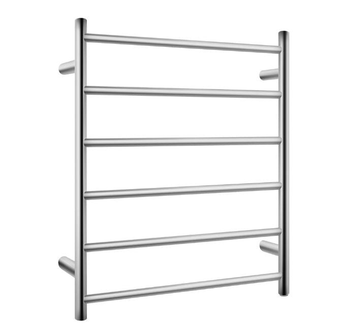 Rondo 600 x 620 Brushed Nickel Heated Towel Ladder