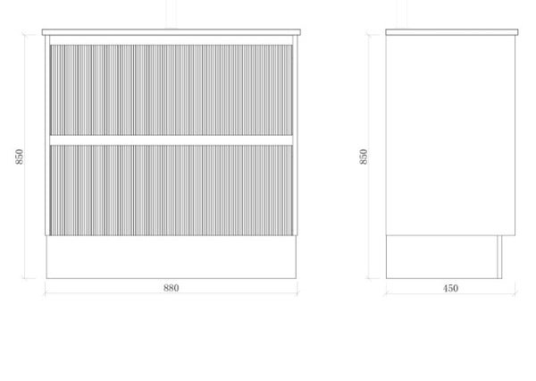 Nico 750-1500mm Floorstanding Vanity