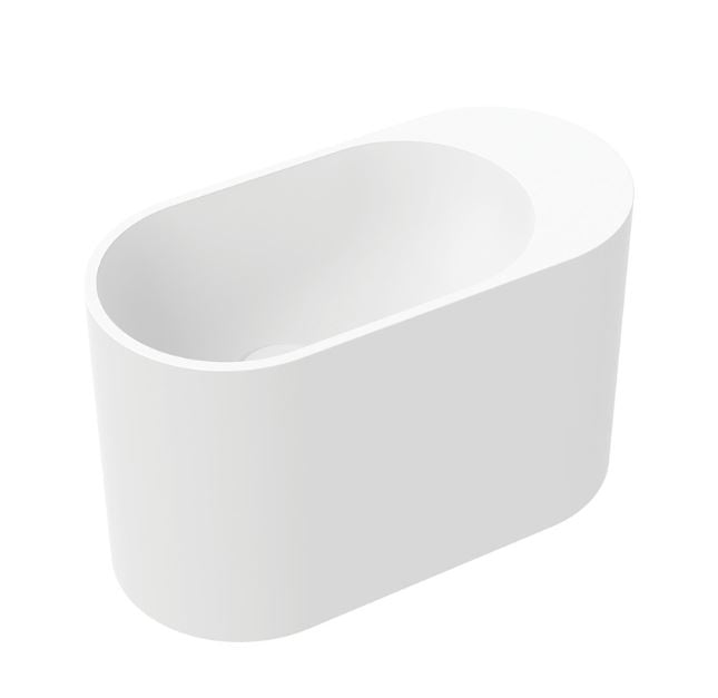 Ari 450 x 220 Cast Stone Wall Basin, No Tap Hole