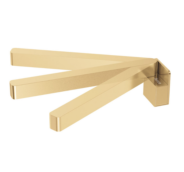Eva Brushed Brass Swivel Bath Spout