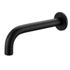 Round Mini Matte Black Bath Spout