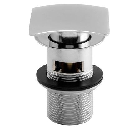 Chrome Square 40mm Pop Up Waste ( Overflow)