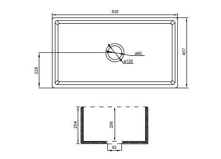 Kai 830 Porcelain Bulter Sink