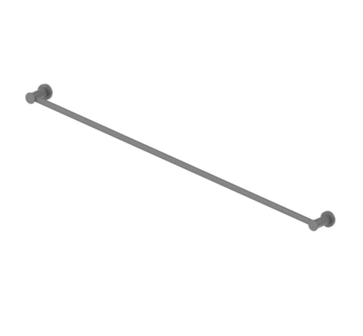Textura Single Towel Rail - Matte Black