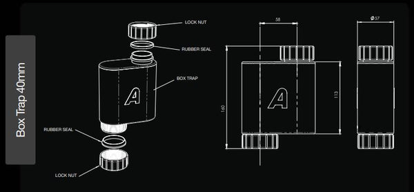 40mm Vanity Space Saver with Box Trap
